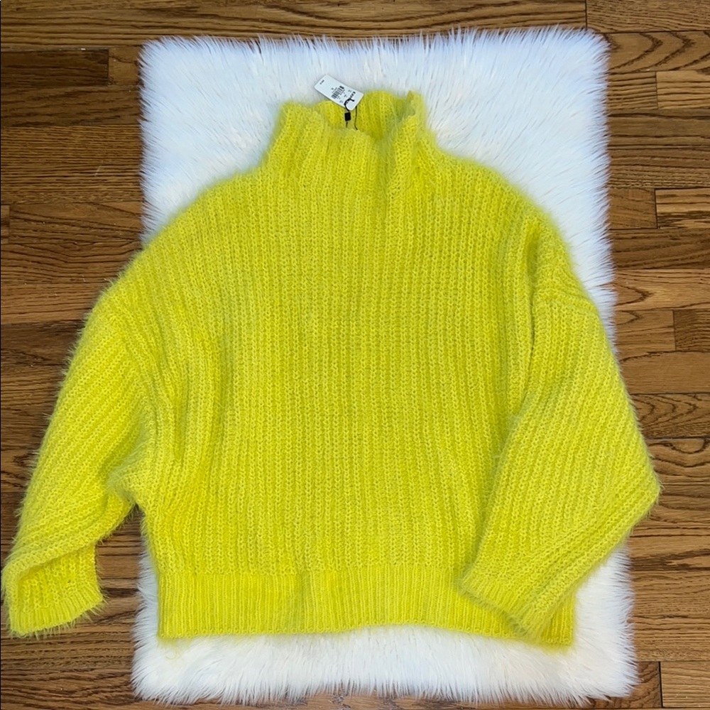 Express Neon Yellow Women's Sweater